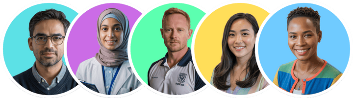 Photos of teachers who use LessonLab AI tools every week
